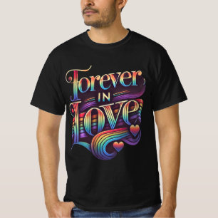 T-shirt Forever in Love Romantic Valentine's Tee