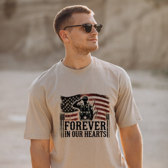 T - Shirt "Forever in Our Hearts" (Von Creator hochgeladen)