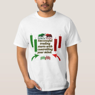 T-shirt Forex King Trading Motivation to sh- Bull and Bear