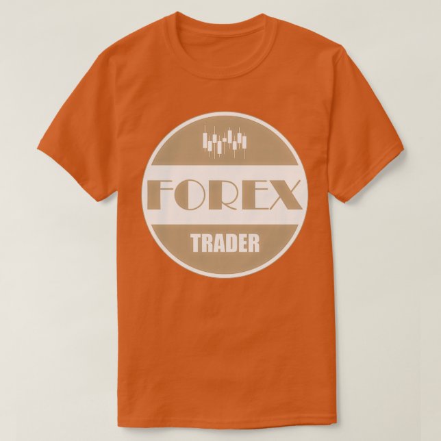 T-shirt Forex trader badge rond (Design devant)