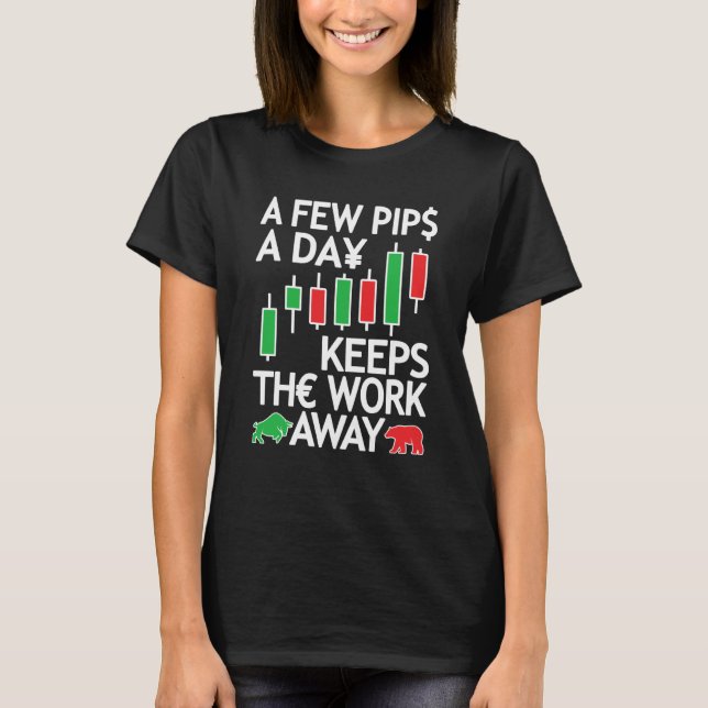 T-shirt Forex Trading Currency Trader & Day Traders Few Pi (Devant)