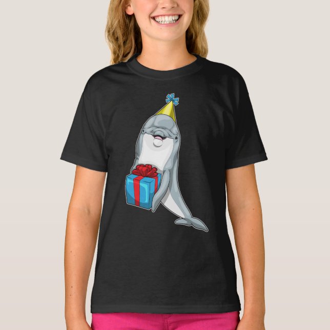 T-shirt Forfait Dolphin Birthday (Devant)
