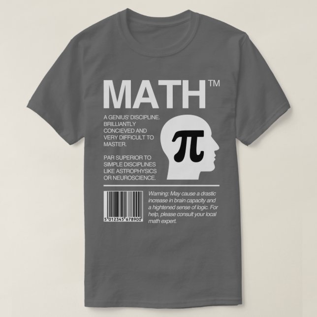 T-shirt Forfait Math Enseignant math (Design devant)