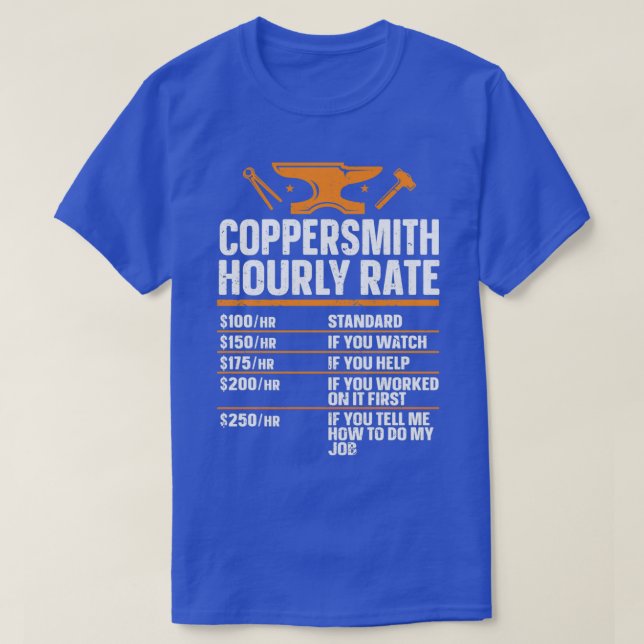 T-shirt Forger Blacksmyth Blacksmith Coppersmith T (Design devant)