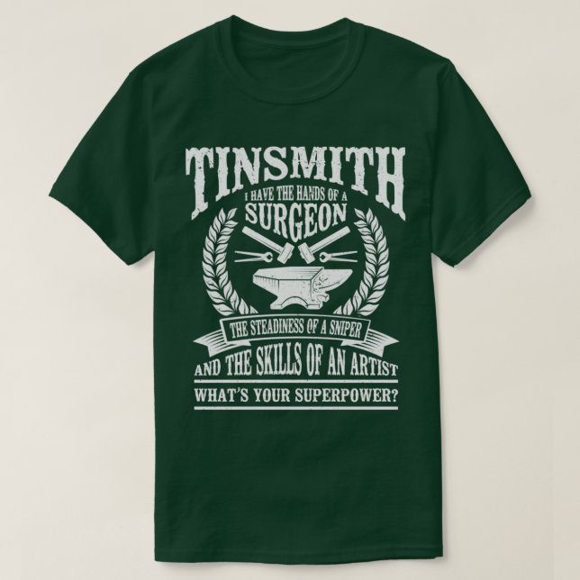 T-shirt Forger Métalworking Blackmyth Blacksmith Tinsmith (Design devant)