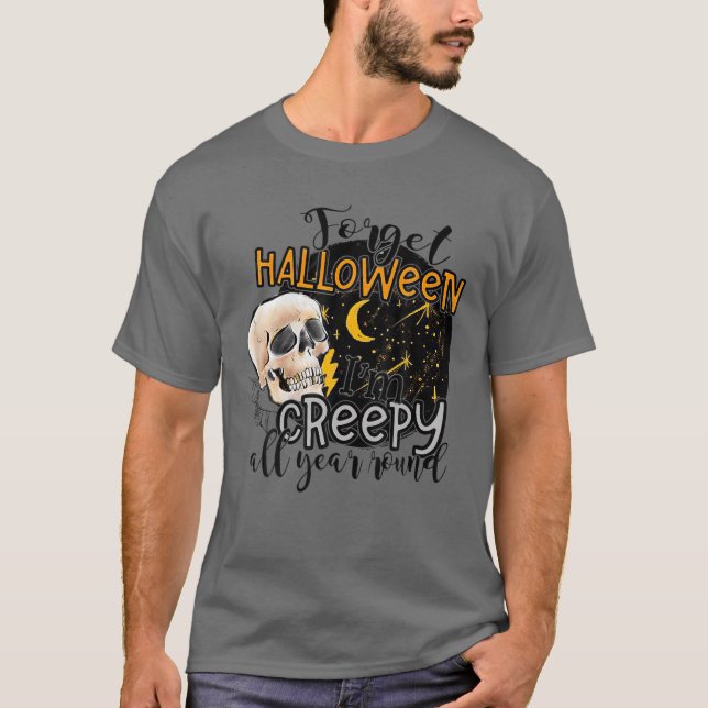 T-shirt Forget Halloween (Devant)