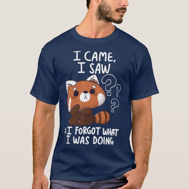 T-shirt Forgetful Red Panda family (Devant)