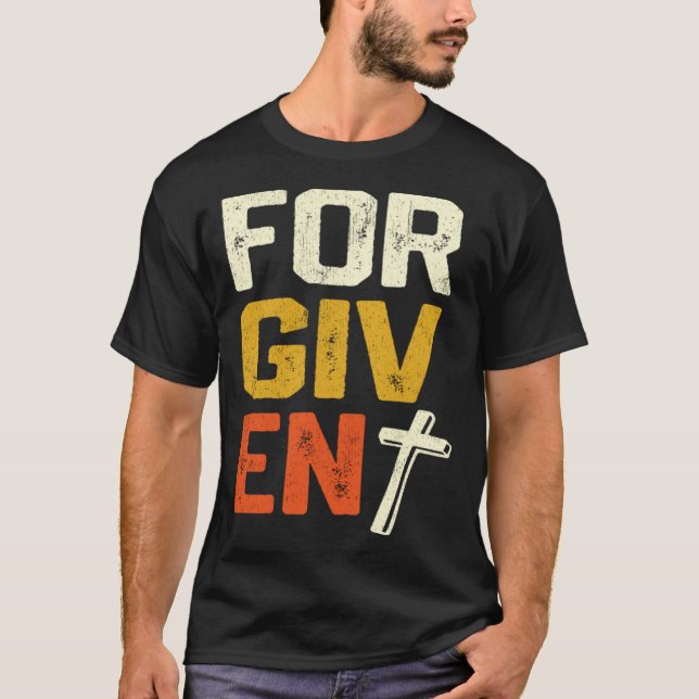 T-shirt Forgiven Christian Faith Statement (Devant)