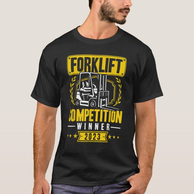 T-shirt Forklift Competition Winner 2023 Certified Forklif (Devant)