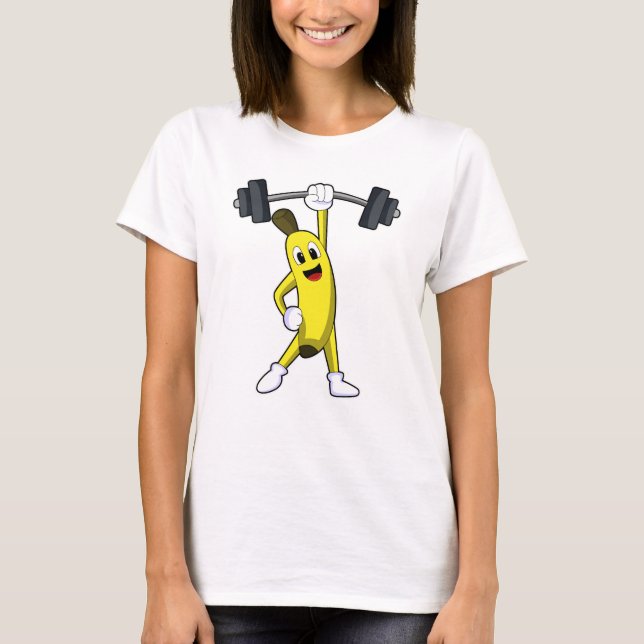 T-shirt Formation Banana at Strength avec Barbell (Devant)