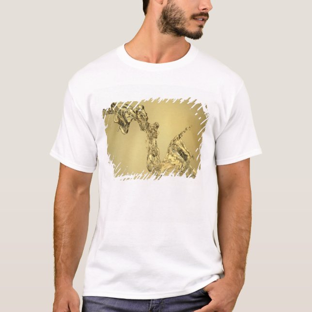 T-shirt Forme abstraite constituée en éclaboussant l'eau (Devant)