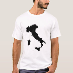 T-shirt Forme de carte Italie