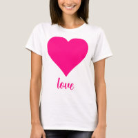 Forme de coeur d'amour rose