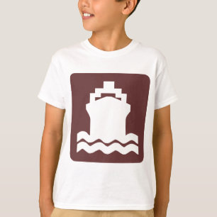 T-shirt Forme de navire - Brown foncé