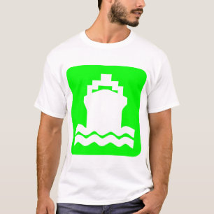 T-shirt Forme de navire - Vert