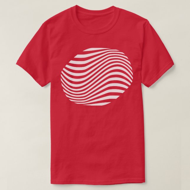 T-shirt forme des lignes géométriques d'une pièce (Design devant)
