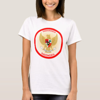 T-shirt Forme du cercle d'emblème national indonésien