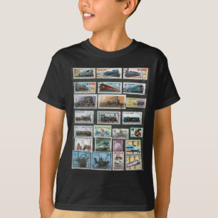 T-shirt Forme les locomotives de chemins de fer 4
