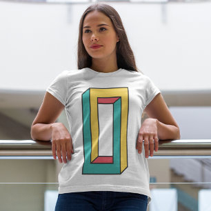 T-shirt Forme rétro 3d