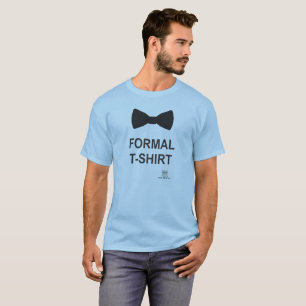 T-shirt formel avec la cravate d'arc