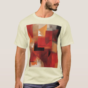 T-shirt Formes Abstraites modernes Peinture Art coloré
