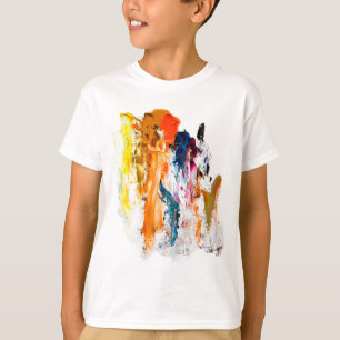 T-shirt Formes Abstraites Nées de la Palette d'un Artiste