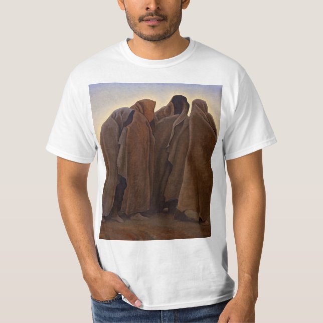 T-shirt Formes de la peur par Maynard Dixon (Devant)