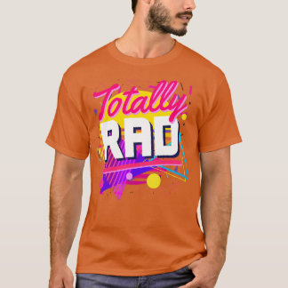 T-shirt Formes des années 80 entièrement rougies Style géo