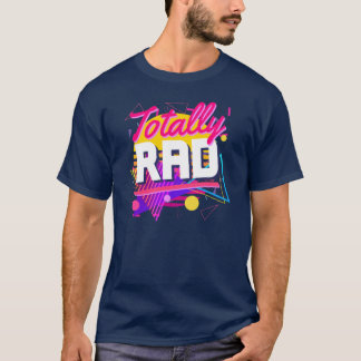 T-shirt Formes des années 80 entièrement rougies Style géo