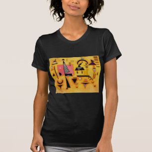 T-shirt Formes géométriques roses décisives abstraites de