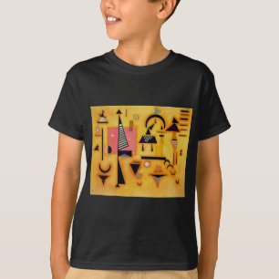 T-shirt Formes géométriques roses et incisives Abstraites