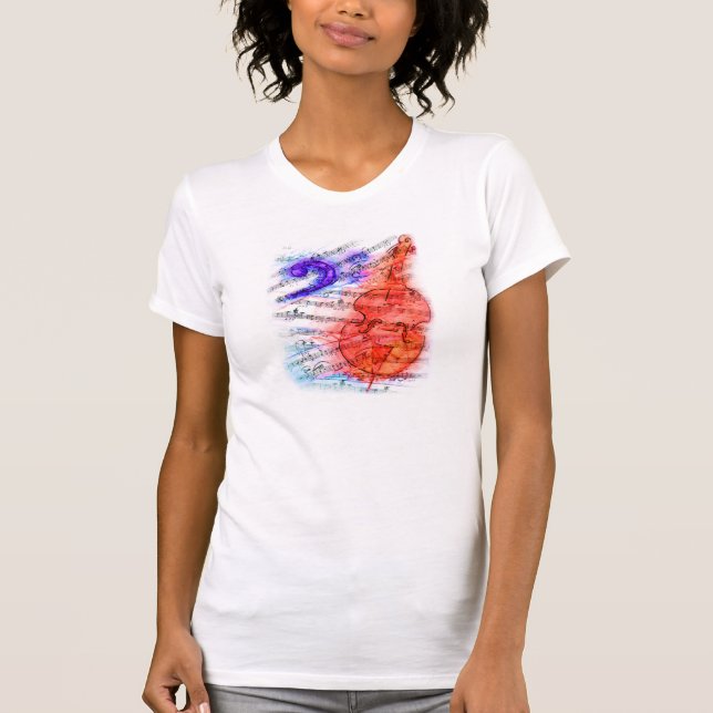 T-shirt Formulaire bas - la chemise de la femme (Devant)