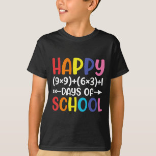 T-shirt Formule 100 Jours De L'École Fun Math Enseignant 1