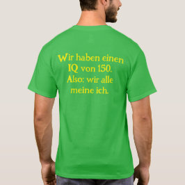 T-shirt Formule anti-verte