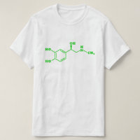 Formule chimique moléculaire d'adrénaline