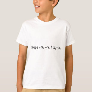 T-shirt Formule de pente Math Mathématique Physique