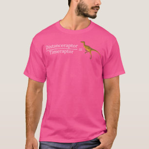 T-shirt Formule de vitesse de vélociraptor drôle de maths 