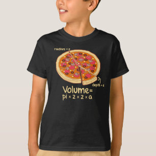 T-shirt Formule mathématique = Pi*z*z*a de volume de pizz