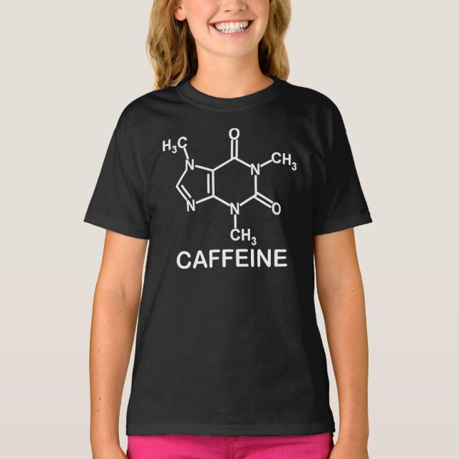 T-SHIRT FORMULE MOLÉCULAIRE CAFFEINE TEE (Devant)