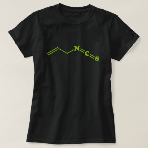 T-shirt Formule moléculaire de l'isothiocyanate de Wasabi 
