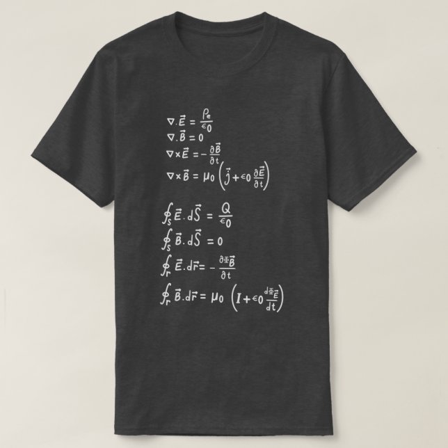 T-shirt Formule physique (Design devant)