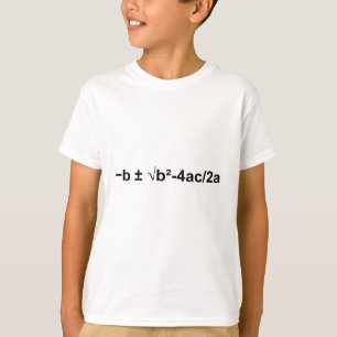 T-shirt Formule quadratique mathématiques physique mathéma