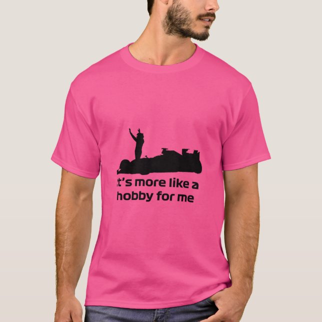 T-shirt Formule Un Kimi Raikkonen - C'Est Plutôt Un Hobb (Devant)