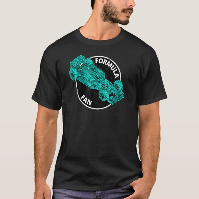 T-shirt Formule Ventilateur Course voiture modèle Moteur m (Devant)