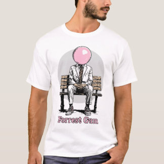 T-SHIRT FORREST GUM ! - PARODIE CULTE À MÂCHER
