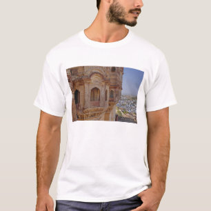 T-shirt Fort de Mehrangarh dominant Jodhpur, La Bleue