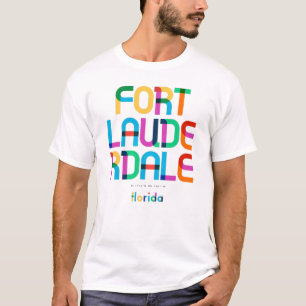 T-shirt Fort Lauderdale Florida Mid Century, Pop Art,
