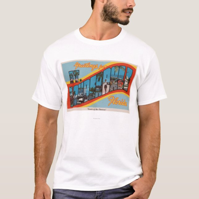 T-shirt Fort Lauderdale, la Floride - grandes scènes 2 de (Devant)