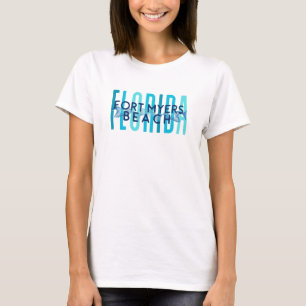 T-shirt Fort Myers Beach Floride (Ocean Waves)