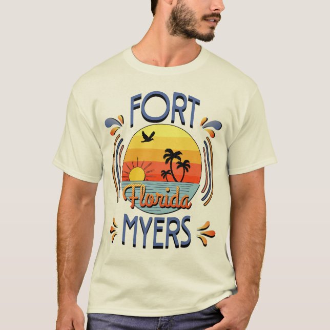 T-shirt Fort Myers, Florida (Devant)